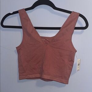 Aeropostale Pink Ribbed Crop Top
